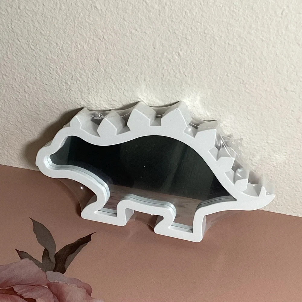 White Dinosaur Wall Decor/Mirror